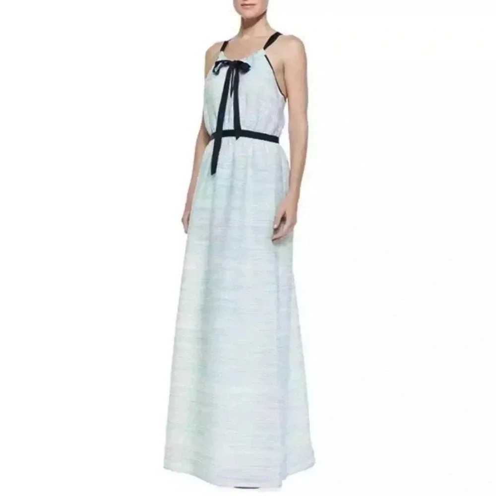 Anthropologie Troubadour The Cannon Light Green Maxi Dress Size 6 Small